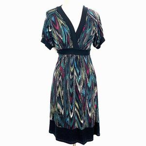 Karen Kane Colorful Casual Summer Dress - M